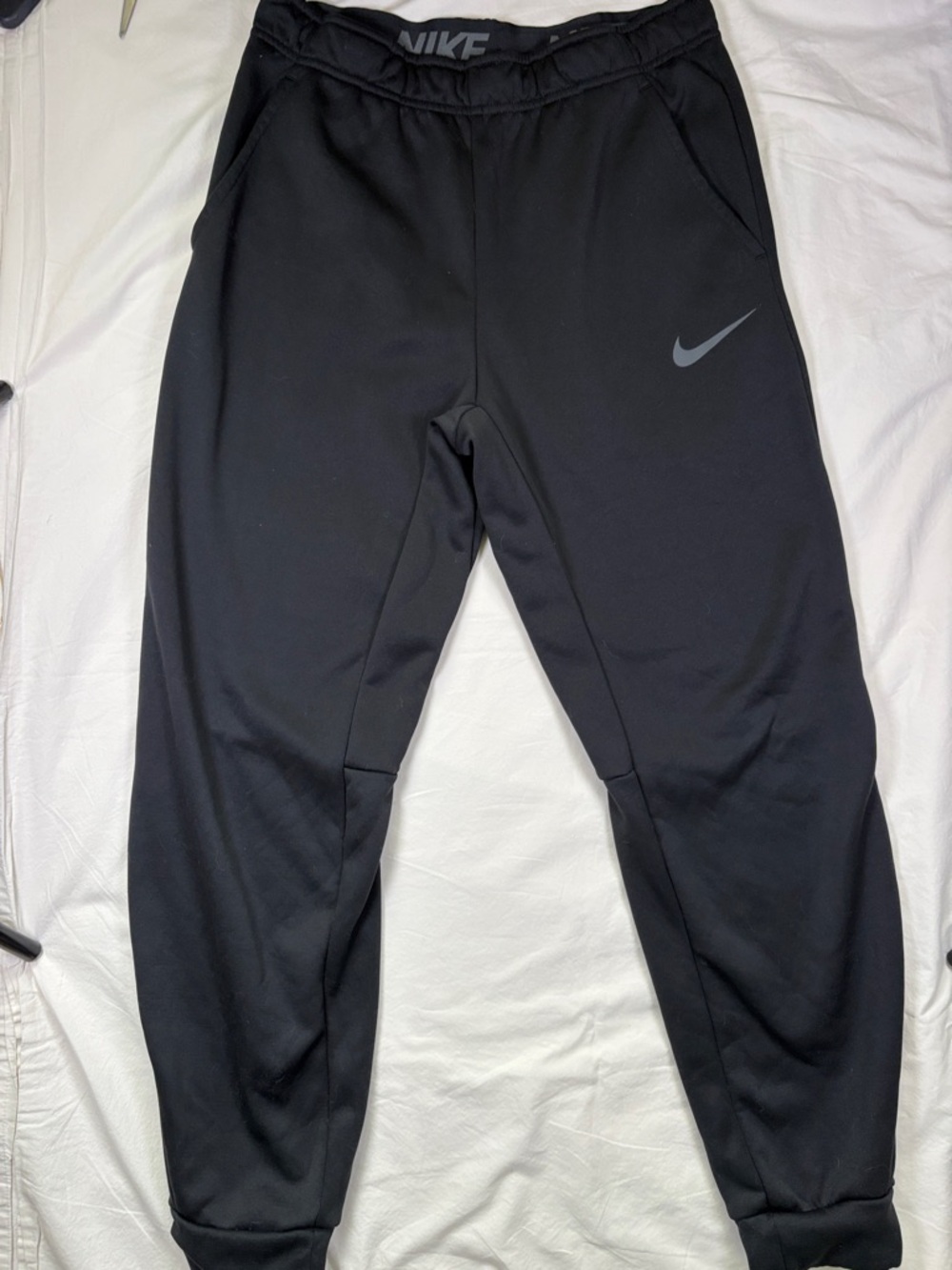 Nike Black Men's Jogger Sweatpants with Reflective Swoosh
